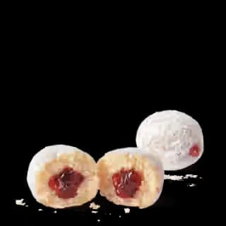 Powdered Strawberry Filled Timbit