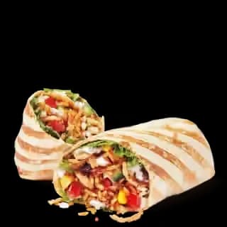 Cilantro Lime Veggie Loaded Wrap with Cheese